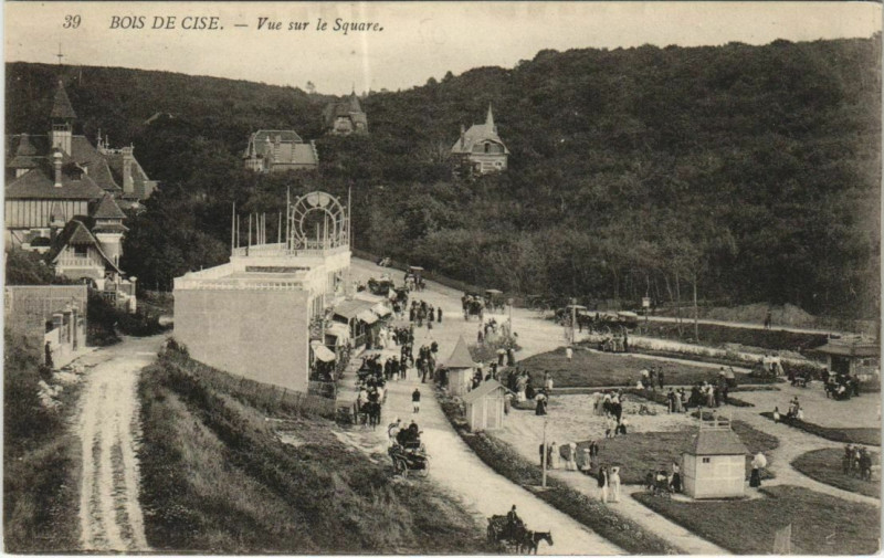 Carte postale ancienne Bois De Cise Vue sur le Square