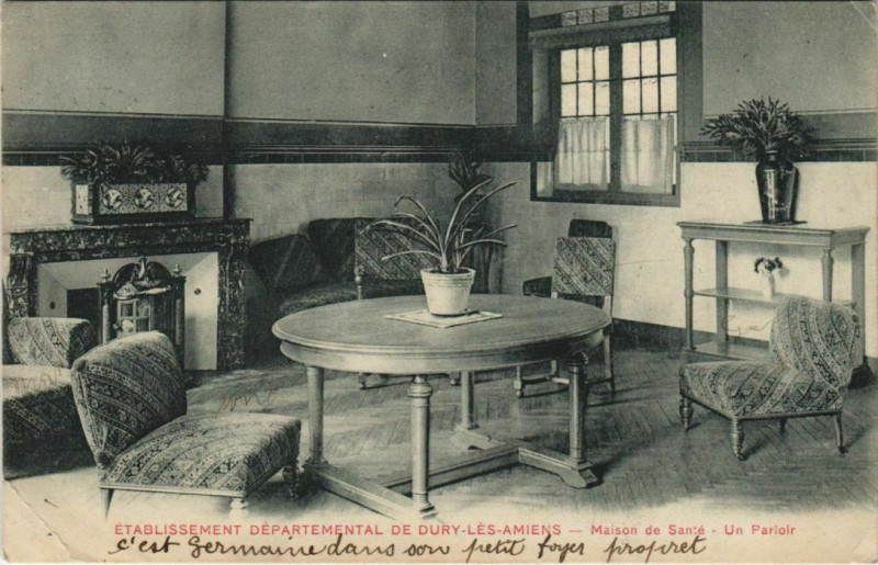 Carte postale ancienne Etabl. departemental de Dury-les-Amiens - Maison de Sante à Amiens