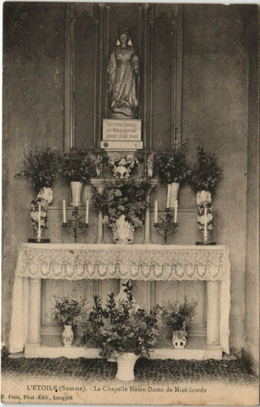 Carte postale ancienne L'Etoile - La Chapelle N.-D. de Misericorde à L'Étoile