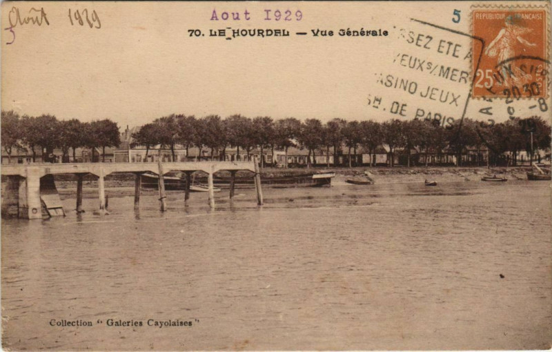 Carte postale ancienne Le Hourdel - Vue générale