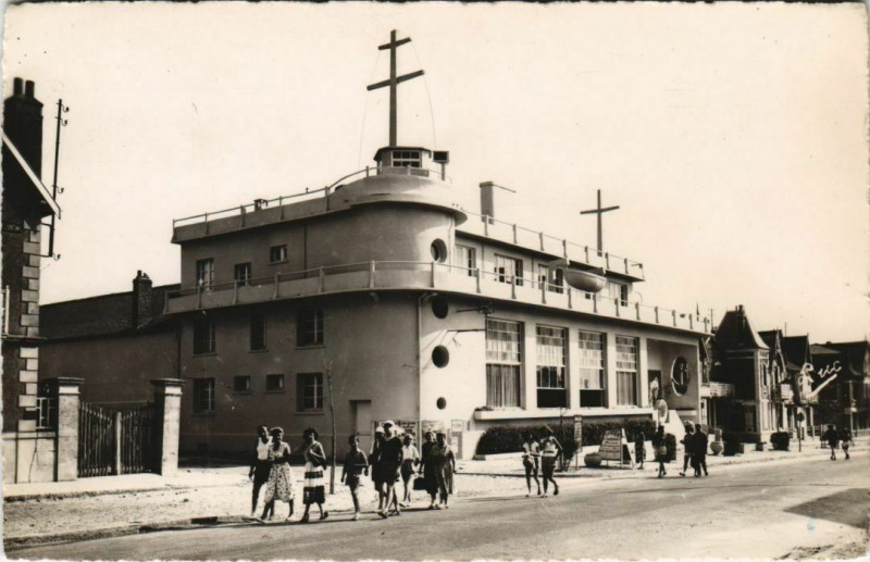Carte postale ancienne Fort-Mahon Plage Le casino à Fort-Mahon-Plage