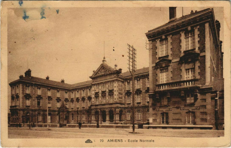 Carte postale ancienne Amiens - Ecole Normale à Amiens
