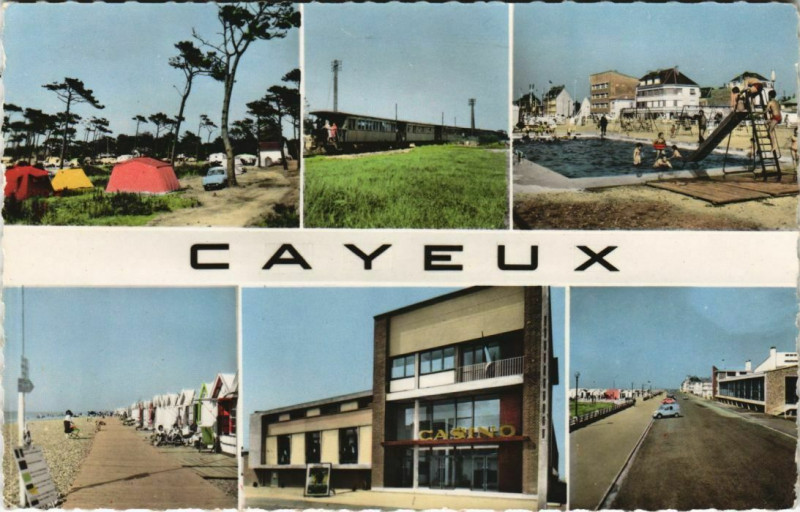 Carte postale ancienne Divers aspects de Cayeux à Y