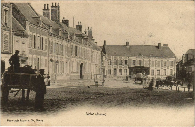 Carte postale ancienne Nesle à Nesle