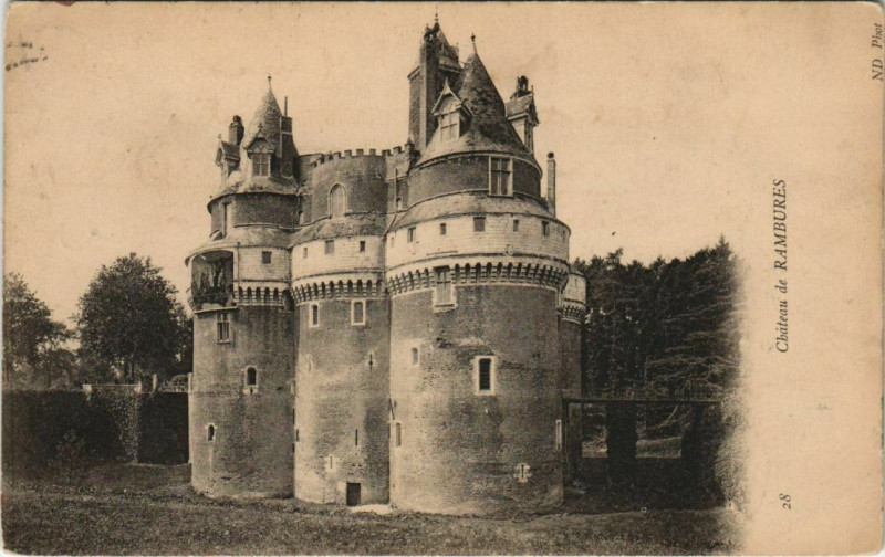 Carte postale ancienne Chateau de Rambures à Rambures
