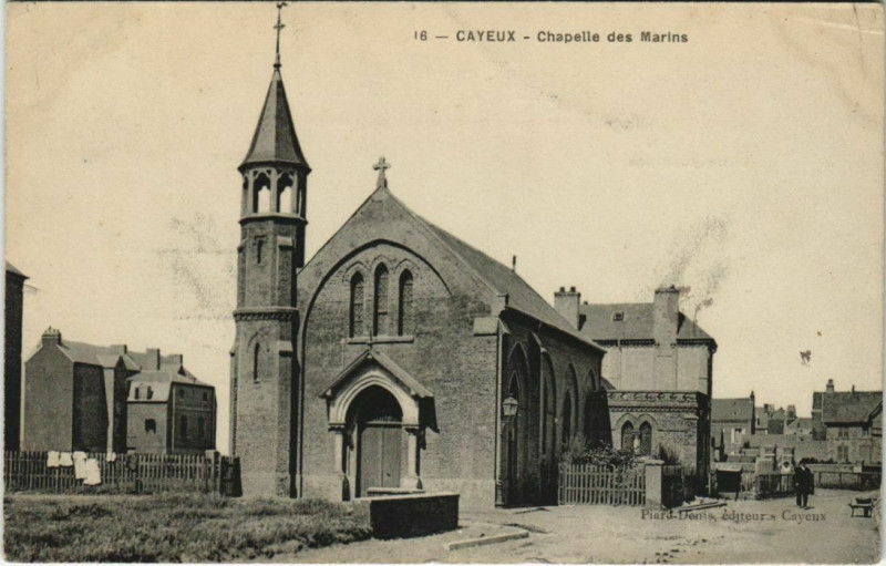 Carte postale ancienne Cayeux - Chapelle des Marins à Y