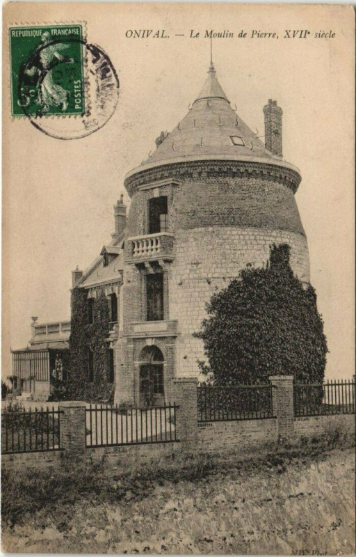 Carte postale ancienne Onival - Le Moulin de Pierre