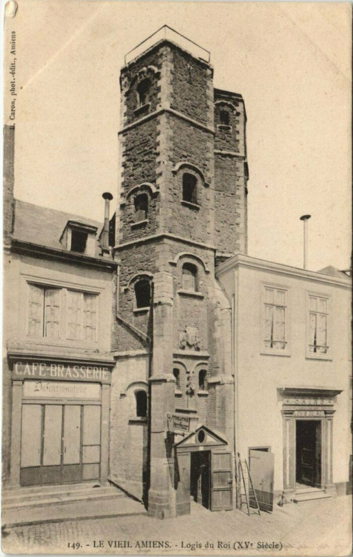 Carte postale ancienne Le Vieil Amiens - Logis du Roi à Amiens