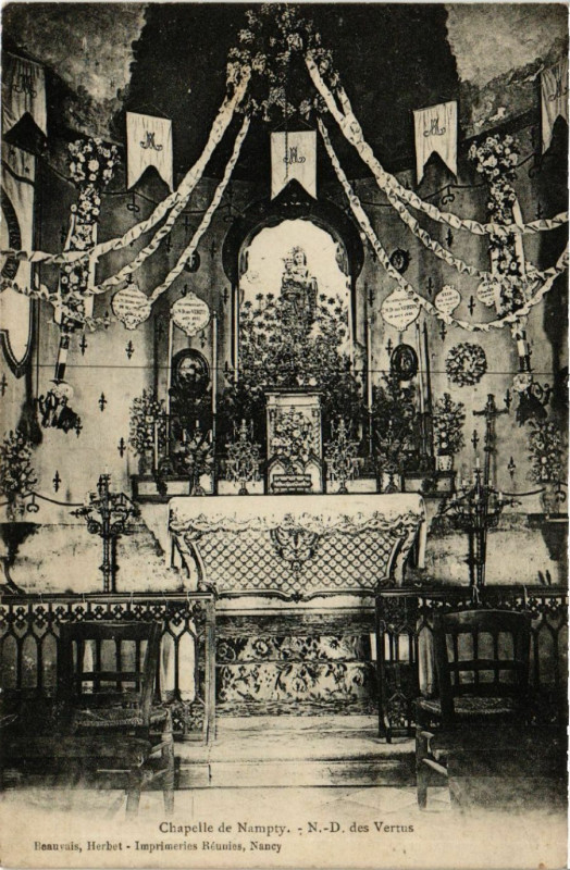 Carte postale ancienne Chapelle de Namty - N.-D. des Vertus à Y
