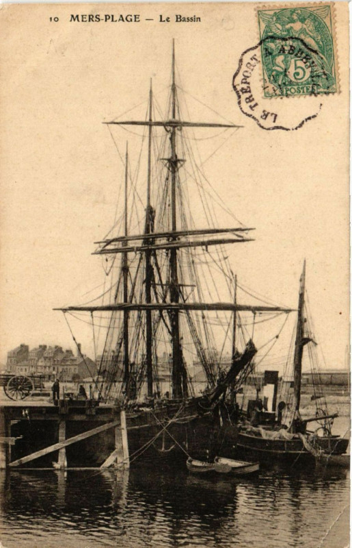 Carte postale ancienne Mers-Plage - Le Bassin