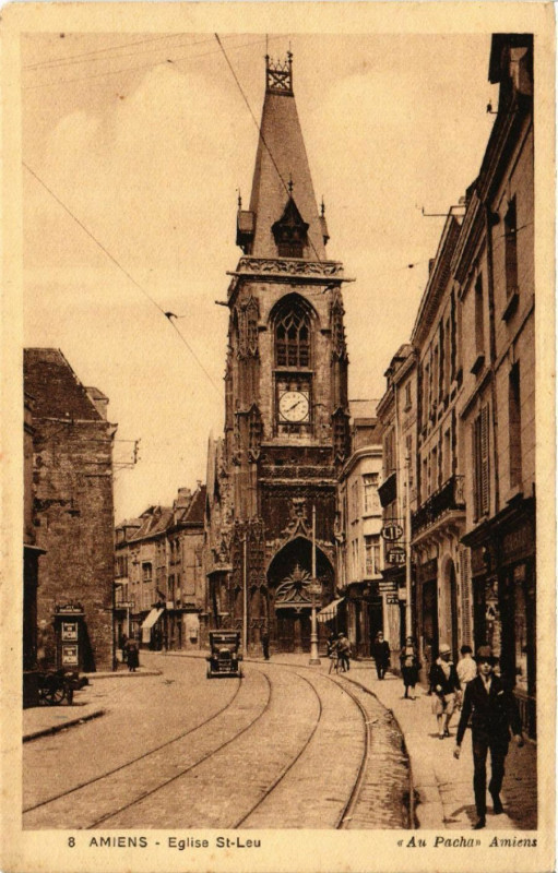 Carte postale ancienne Amiens - Eglise Saint-Leu à Amiens