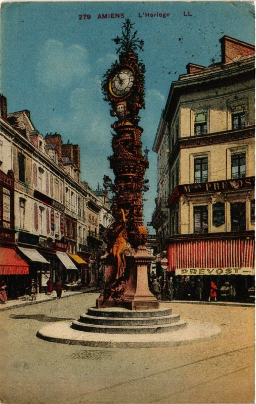 Carte postale ancienne Amiens - L'Horloge à Amiens
