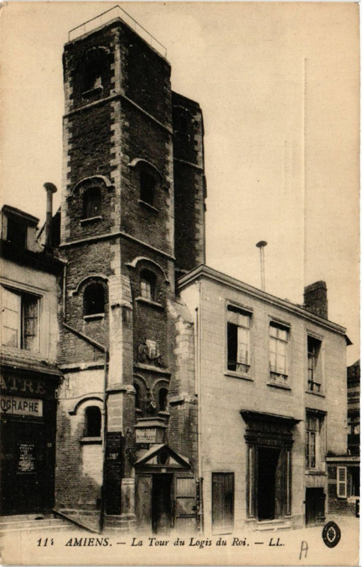 Carte postale ancienne Amiens - La Tour du Logis du Roi à Amiens