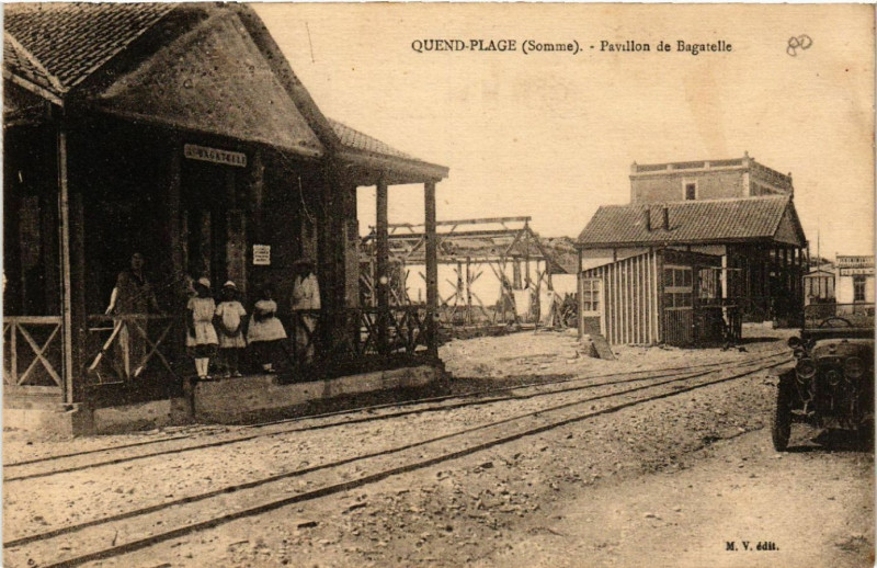 Carte postale ancienne Quend-Plage - Pavillon de Bagatelle à Quend