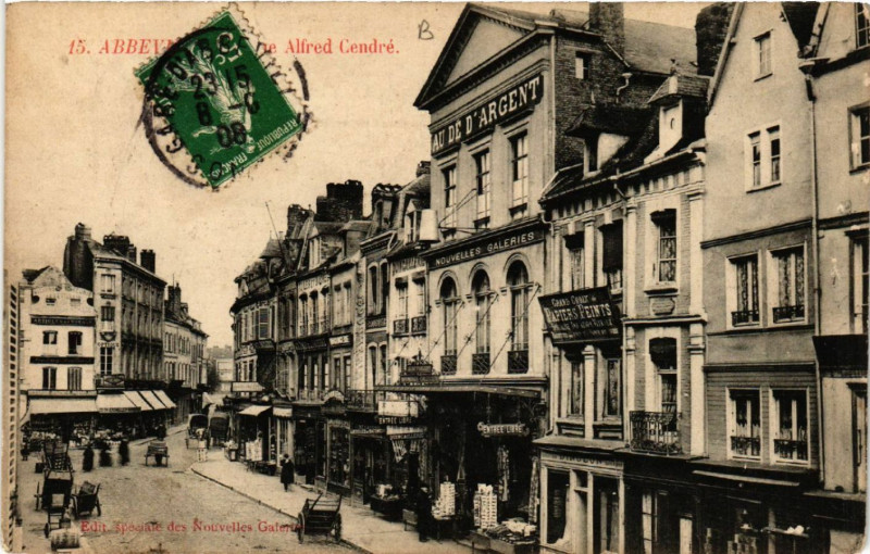 Carte postale ancienne Abbeville - Rue Alfred Cendre à Abbeville