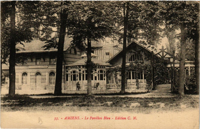 Carte postale ancienne Amiens - Le Pavillon Bleu à Amiens