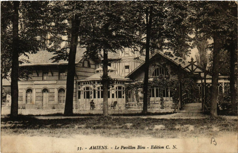 Carte postale ancienne Amiens - Le Pavillon Bleu à Amiens