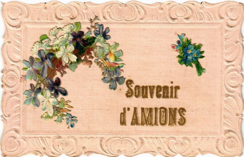 Carte postale ancienne Souvenir d'Amions