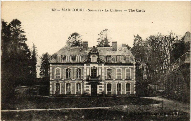 Carte postale ancienne Maricourt - Le Chateau - The Castle à Maricourt