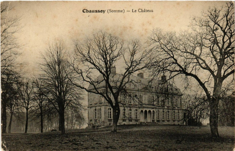 Carte postale ancienne Chaussey - Le Chateau à Y