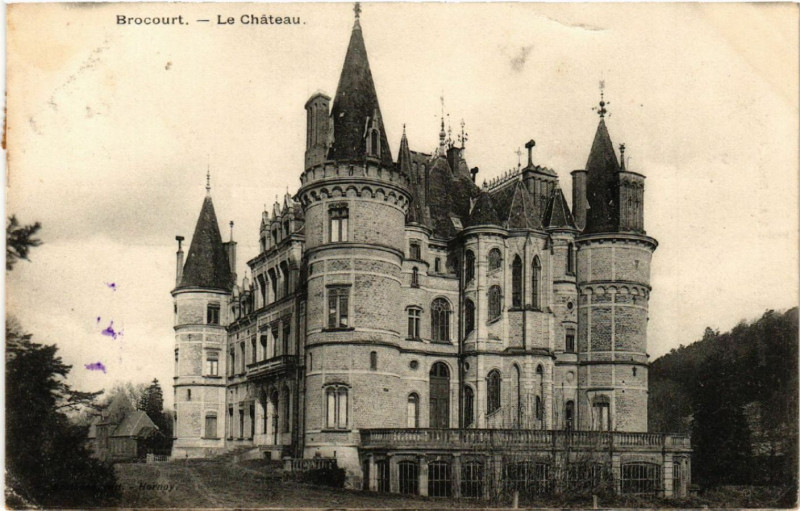 Carte postale ancienne Brocourt - Le Chateau à Brocourt