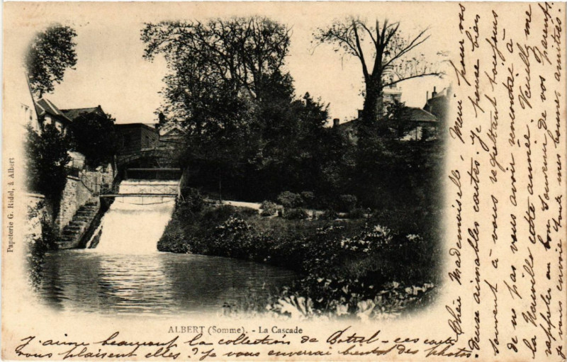 Carte postale ancienne Albert - La Cascade à Albert