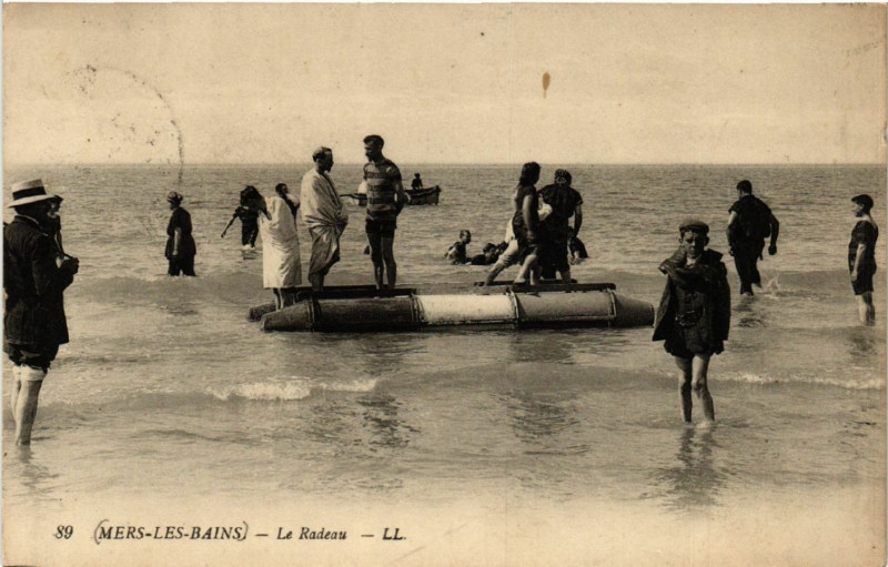Carte postale ancienne Mers-les-Bains - Le Raddeau à Mers-les-Bains