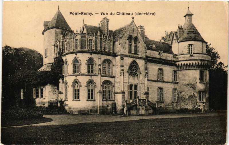 Carte postale ancienne Pont-Rey - Vue du Chateau (derriere) à Y