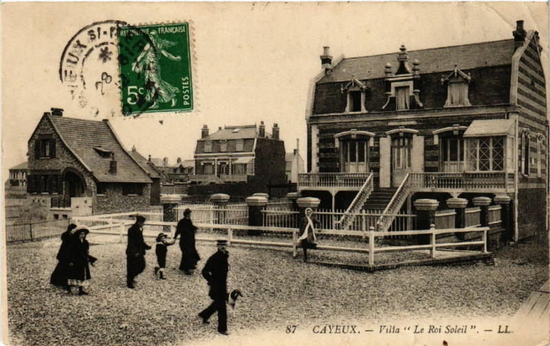 Carte postale ancienne Cayeux - Villa Le Roi Soleil à Y