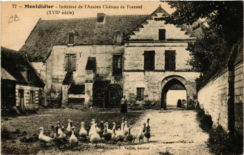 Carte postale ancienne Montdidier - Avenue Carnot à Montdidier