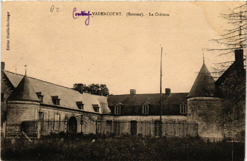 Carte postale ancienne Vadencourt - Le Chateau à Vadencourt