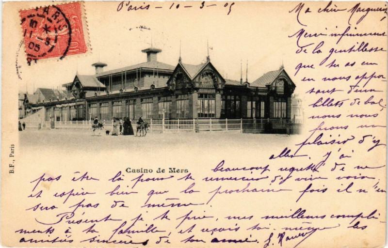 Carte postale ancienne Casino de Mers