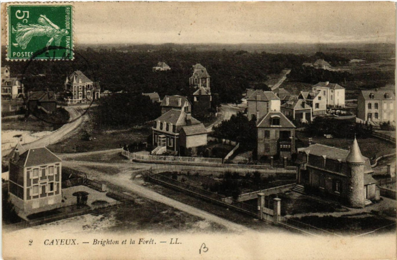 Carte postale ancienne Cayeux - Brighton et la Foret à Y