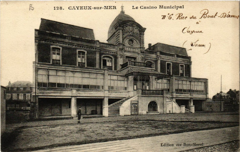 Carte postale ancienne Cayeux-sur-Mer - Le Casino Municipal à Cayeux-sur-Mer