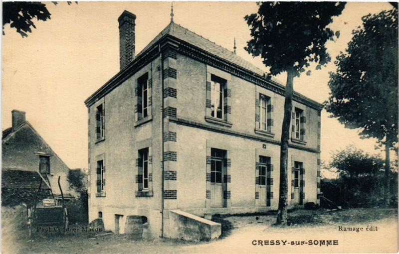Carte postale ancienne Cressy-sur-Somme à Y