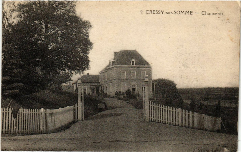 Carte postale ancienne Cressy-sur-Somme - Chancerot à Y