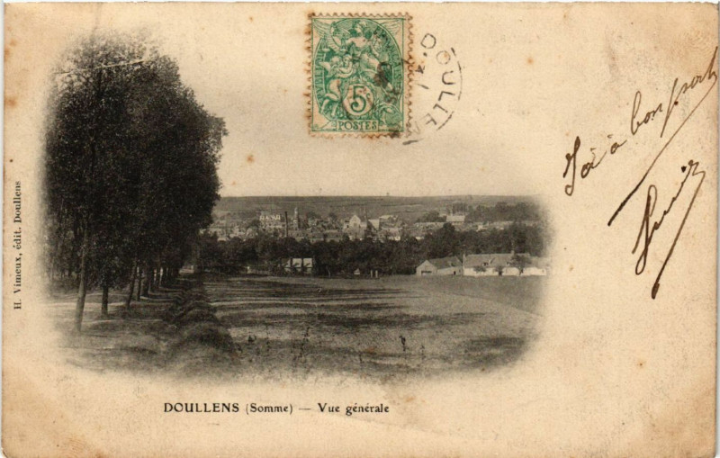 Carte postale ancienne Deullens - Vue générale