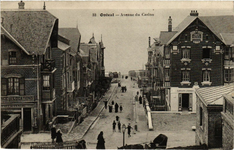 Carte postale ancienne Onival - Avenue du Casino