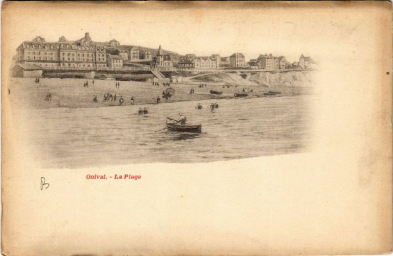Carte postale ancienne Onival - La Plage