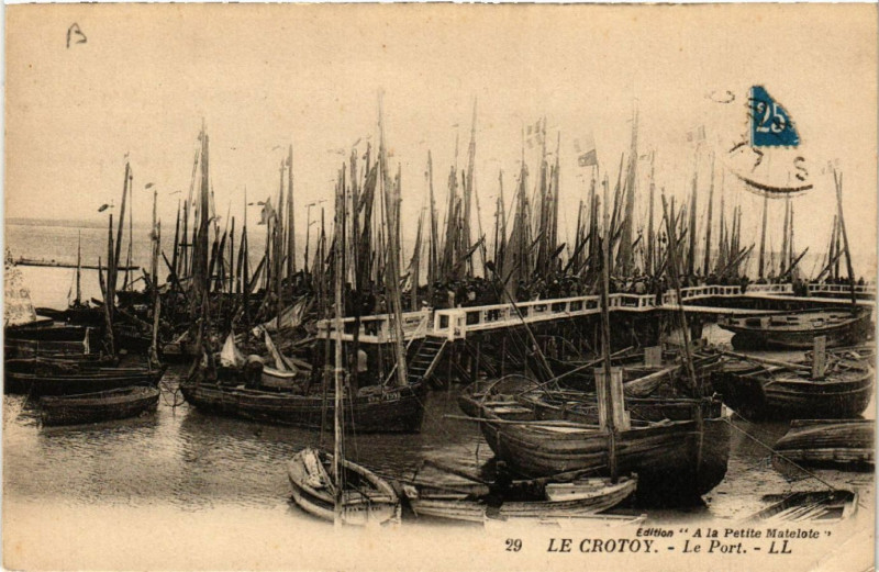 Carte postale ancienne Le Crotoy - Le Port au Crotoy