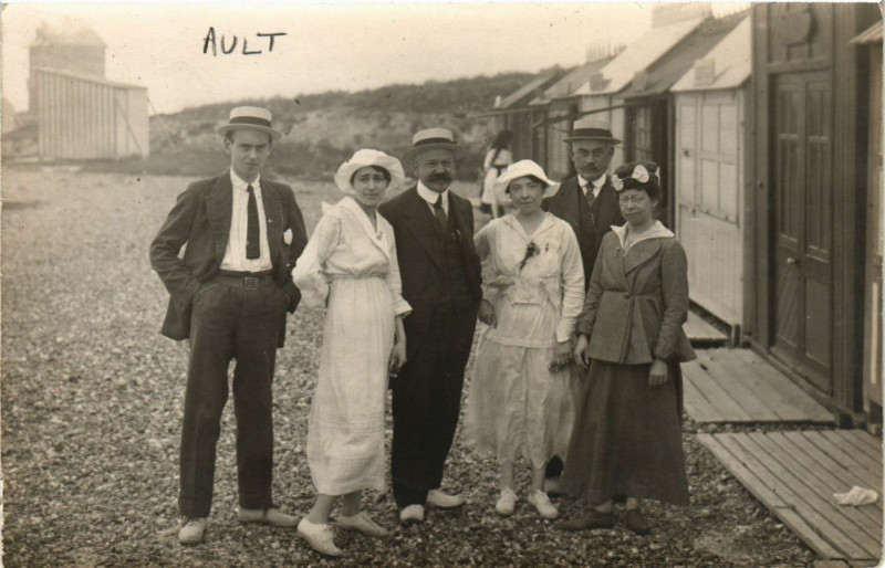 Carte postale ancienne Ault - carte photo à Ault