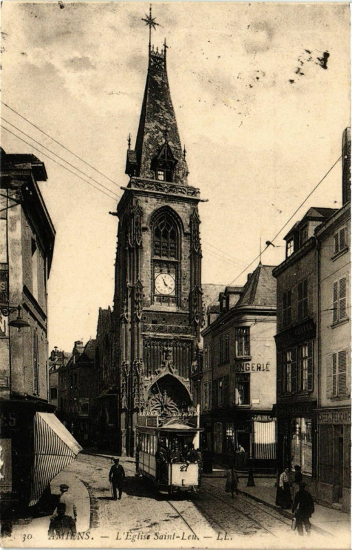 Carte postale ancienne Amiens - L'Eglise Saint-Leu à Amiens