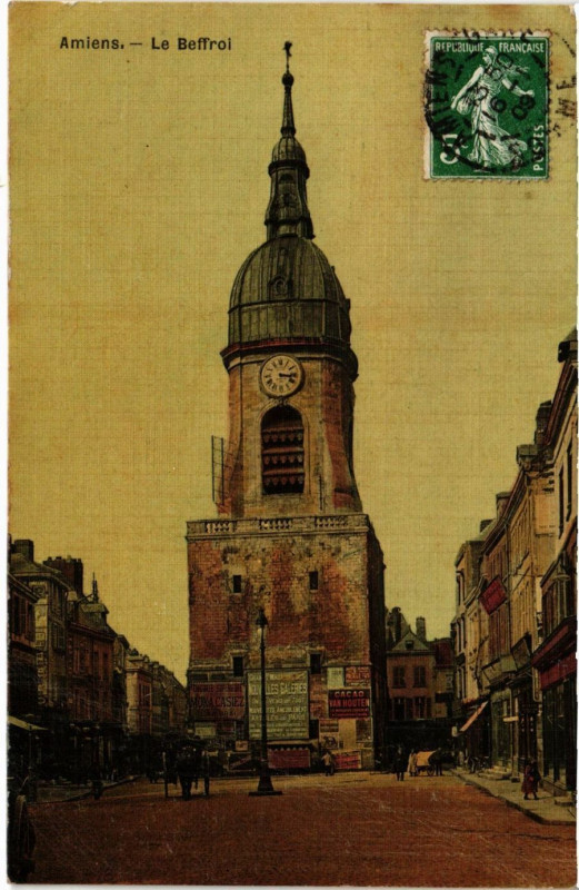 Carte postale ancienne Amiens - Le Beffroi à Amiens