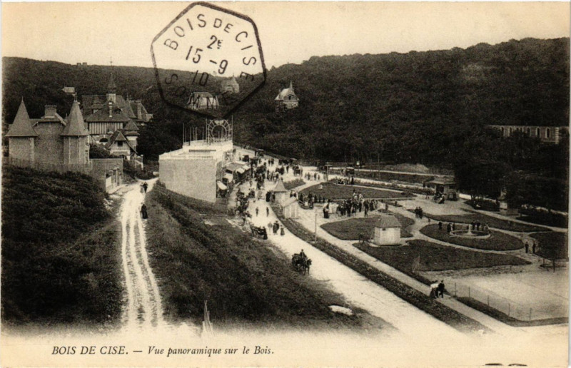 Carte postale ancienne Bois-de-Cise - Vue panoramique sur le Bois