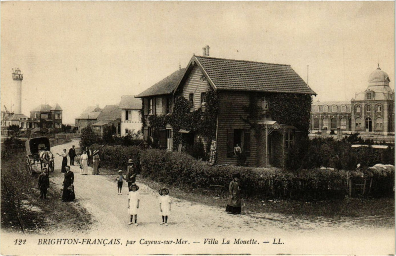 Carte postale ancienne Brighton-Francais par Cayeux-sur-Mer - Villa La Mouette à Cayeux-sur-Mer