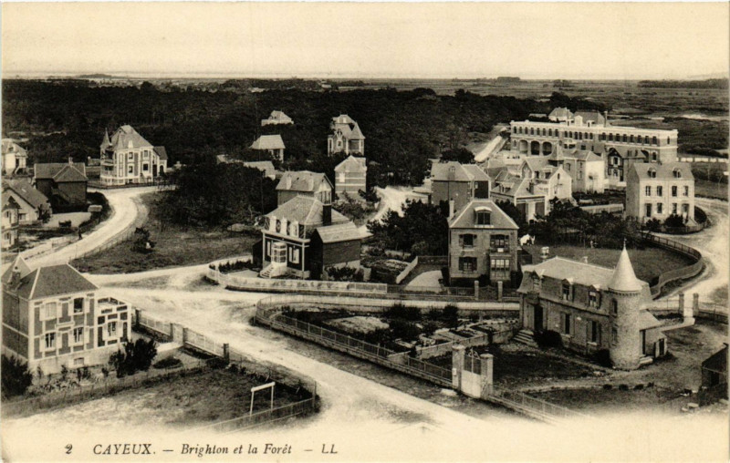Carte postale ancienne Cayeux - Brighton et la Foret à Y