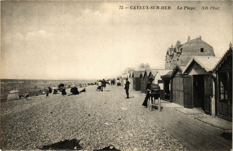 Carte postale ancienne Cayeux-sur-Mer - La Plage à Cayeux-sur-Mer