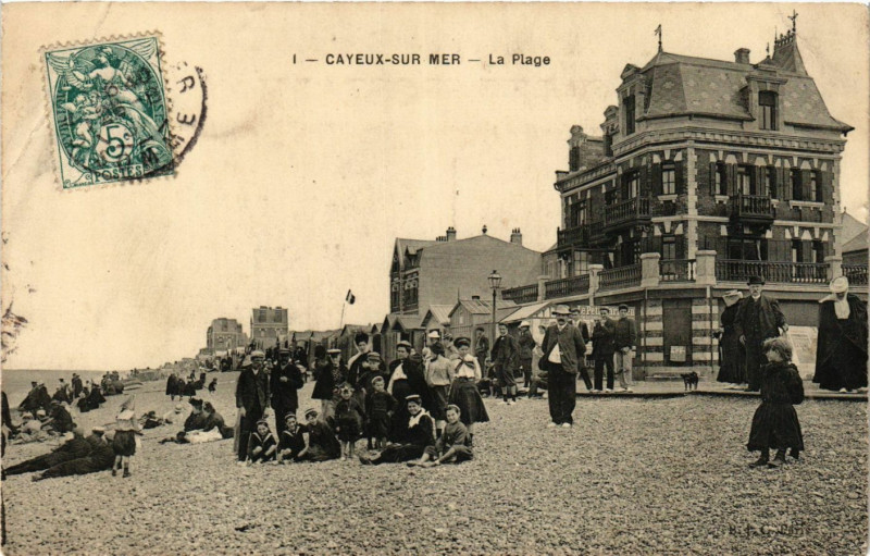 Carte postale ancienne Cayeux-sur-Mer - La Plage à Cayeux-sur-Mer
