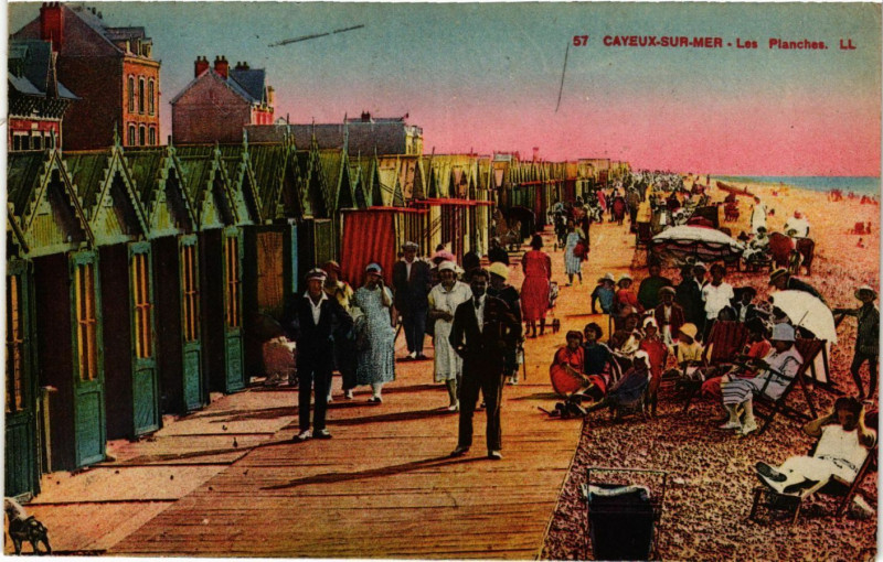 Carte postale ancienne Cayeux-sur-Mer - Les Planches à Cayeux-sur-Mer