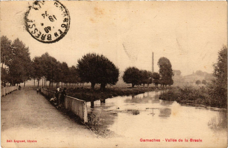 Carte postale ancienne Gamaches - Vallée de la Brasie à Gamaches